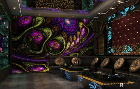 Image of Graphic Design Colorful Pattern Background Ktv Club Art Wall Murals Wallpaper Decals Prints Decor IDCWP-JB-001260