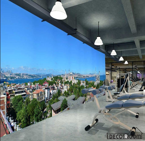Image of View Turkish Restaurant Fitness Club Art Wall Murals Wallpaper Decals Prints Decor IDCWP-JB-001265