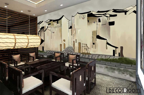 Image of Drawing City Poster Restaurant Art Wall Murals Wallpaper Decals Prints Decor IDCWP-JB-001274