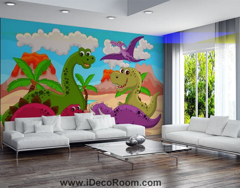 Image of Dinosaur Wallpaper Large Wall Murals for Bedroom Wall Art IDCWP-KL-000101