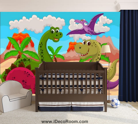 Image of Dinosaur Wallpaper Large Wall Murals for Bedroom Wall Art IDCWP-KL-000101