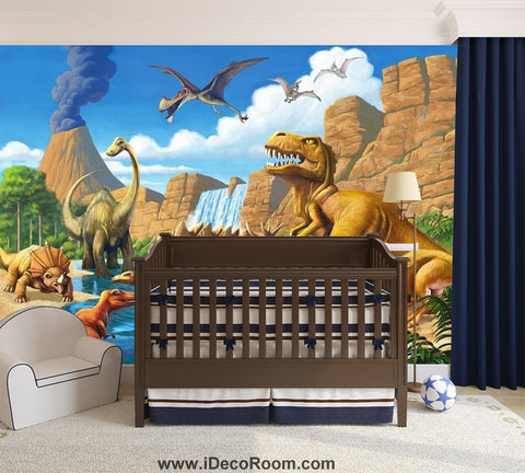 Image of Dinosaur Wallpaper Large Wall Murals for Bedroom Wall Art IDCWP-KL-000102