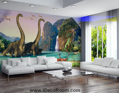 Image of Dinosaur Wallpaper Large Wall Murals for Bedroom Wall Art IDCWP-KL-000103