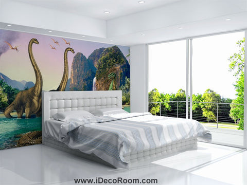 Image of Dinosaur Wallpaper Large Wall Murals for Bedroom Wall Art IDCWP-KL-000103