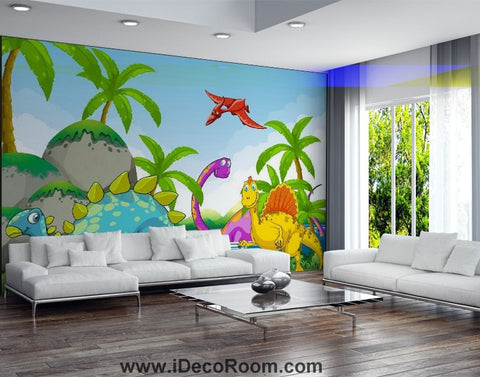 Image of Dinosaur Wallpaper Large Wall Murals for Bedroom Wall Art IDCWP-KL-000109