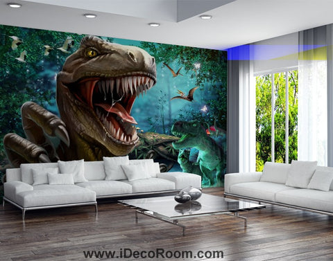 Image of Dinosaur Wallpaper Large Wall Murals for Bedroom Wall Art IDCWP-KL-000110