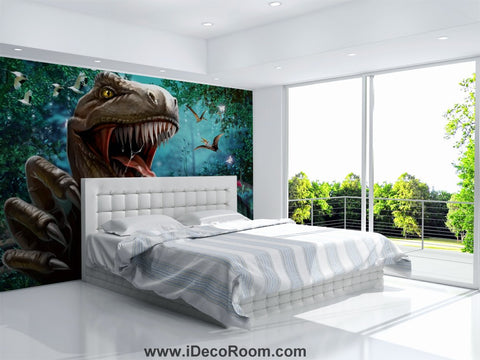 Image of Dinosaur Wallpaper Large Wall Murals for Bedroom Wall Art IDCWP-KL-000110
