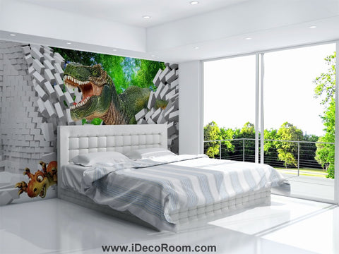 Image of Dinosaur Wallpaper Large Wall Murals for Bedroom Wall Art IDCWP-KL-000113