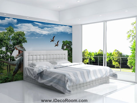Image of Dinosaur Wallpaper Large Wall Murals for Bedroom Wall Art IDCWP-KL-000115