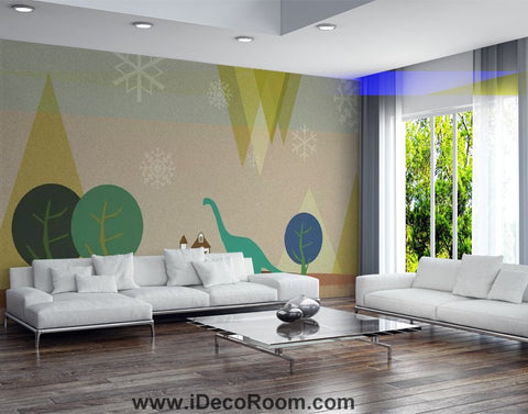 Image of Dinosaur Wallpaper Large Wall Murals for Bedroom Wall Art IDCWP-KL-000121