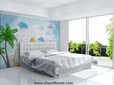 Image of Dinosaur Wallpaper Large Wall Murals for Bedroom Wall Art IDCWP-KL-000124