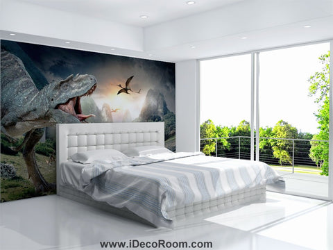 Image of Dinosaur Wallpaper Large Wall Murals for Bedroom Wall Art IDCWP-KL-000127