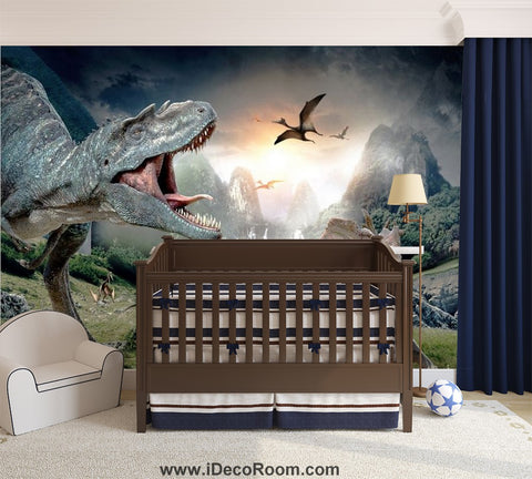 Image of Dinosaur Wallpaper Large Wall Murals for Bedroom Wall Art IDCWP-KL-000127