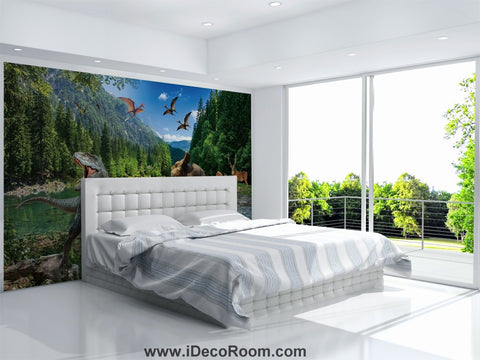 Image of Dinosaur Wallpaper Large Wall Murals for Bedroom Wall Art IDCWP-KL-000128