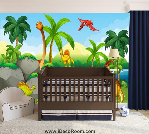Image of Dinosaur Wallpaper Large Wall Murals for Bedroom Wall Art IDCWP-KL-000130
