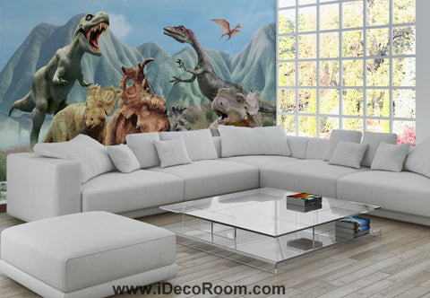 Image of Dinosaur Wallpaper Large Wall Murals for Bedroom Wall Art IDCWP-KL-000131