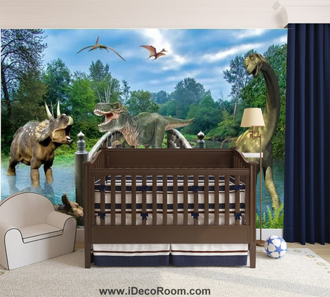 Image of Dinosaur Wallpaper Large Wall Murals for Bedroom Wall Art IDCWP-KL-000132