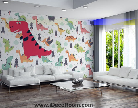 Image of Dinosaur Wallpaper Large Wall Murals for Bedroom Wall Art IDCWP-KL-000134