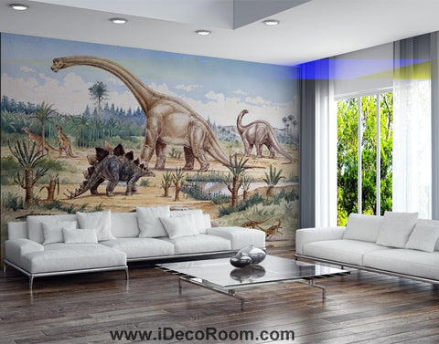 Image of Dinosaur Wallpaper Large Wall Murals for Bedroom Wall Art IDCWP-KL-000136