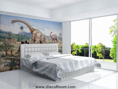 Image of Dinosaur Wallpaper Large Wall Murals for Bedroom Wall Art IDCWP-KL-000136