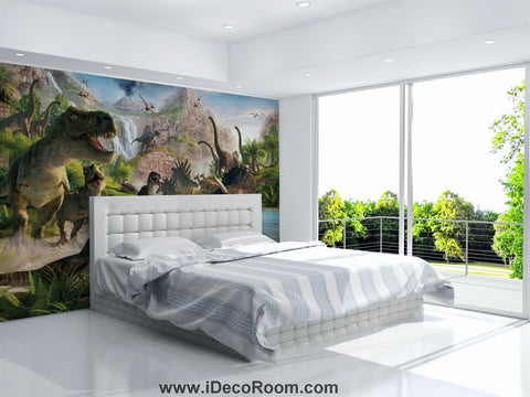 Image of Dinosaur Wallpaper Large Wall Murals for Bedroom Wall Art IDCWP-KL-000138