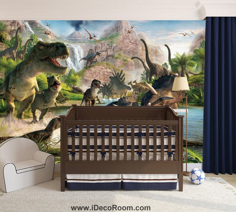 Image of Dinosaur Wallpaper Large Wall Murals for Bedroom Wall Art IDCWP-KL-000138