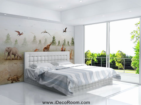 Image of Dinosaur Wallpaper Large Wall Murals for Bedroom Wall Art IDCWP-KL-000142