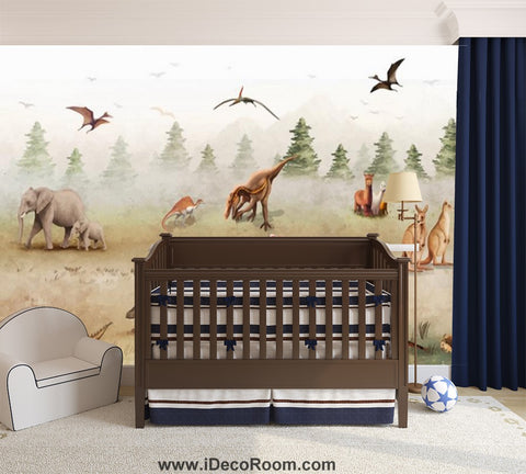Image of Dinosaur Wallpaper Large Wall Murals for Bedroom Wall Art IDCWP-KL-000142