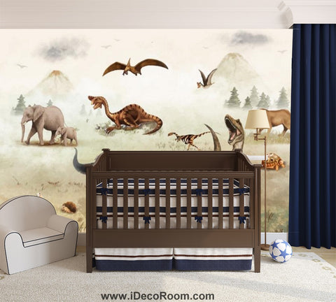 Image of Dinosaur Wallpaper Large Wall Murals for Bedroom Wall Art IDCWP-KL-000143