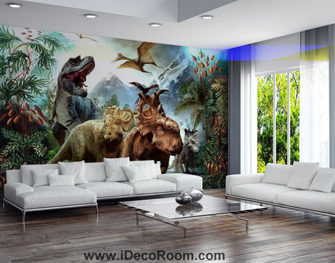 Image of Dinosaur Wallpaper Large Wall Murals for Bedroom Wall Art IDCWP-KL-000145