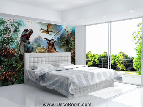Image of Dinosaur Wallpaper Large Wall Murals for Bedroom Wall Art IDCWP-KL-000145