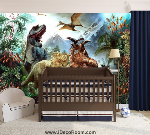 Image of Dinosaur Wallpaper Large Wall Murals for Bedroom Wall Art IDCWP-KL-000145