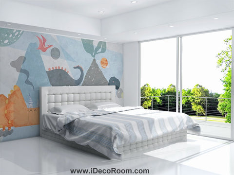 Image of Dinosaur Wallpaper Large Wall Murals for Bedroom Wall Art IDCWP-KL-000146
