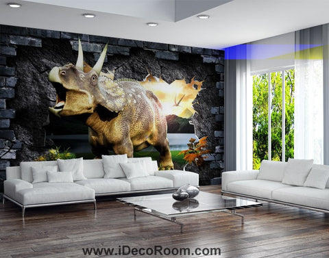Image of Dinosaur Wallpaper Large Wall Murals for Bedroom Wall Art IDCWP-KL-000147