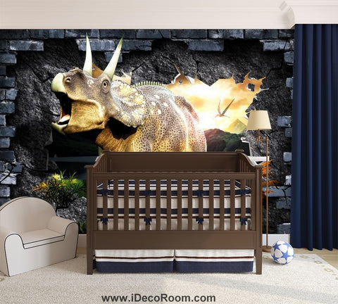 Image of Dinosaur Wallpaper Large Wall Murals for Bedroom Wall Art IDCWP-KL-000147