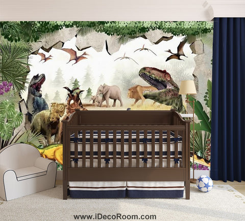 Image of Dinosaur Wallpaper Large Wall Murals for Bedroom Wall Art IDCWP-KL-000149