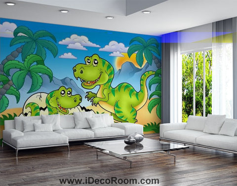 Image of Dinosaur Wallpaper Large Wall Murals for Bedroom Wall Art IDCWP-KL-000154