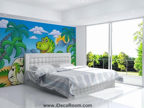 Image of Dinosaur Wallpaper Large Wall Murals for Bedroom Wall Art IDCWP-KL-000154