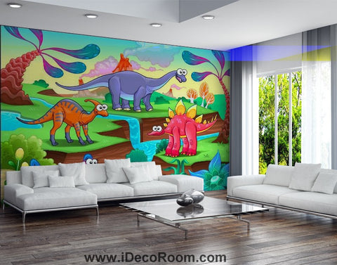 Image of Dinosaur Wallpaper Large Wall Murals for Bedroom Wall Art IDCWP-KL-000156
