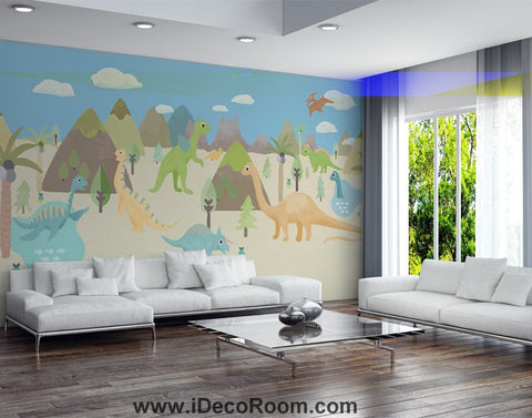 Image of Dinosaur Wallpaper Large Wall Murals for Bedroom Wall Art IDCWP-KL-000158
