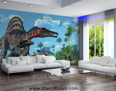 Image of Dinosaur Wallpaper Large Wall Murals for Bedroom Wall Art IDCWP-KL-000159