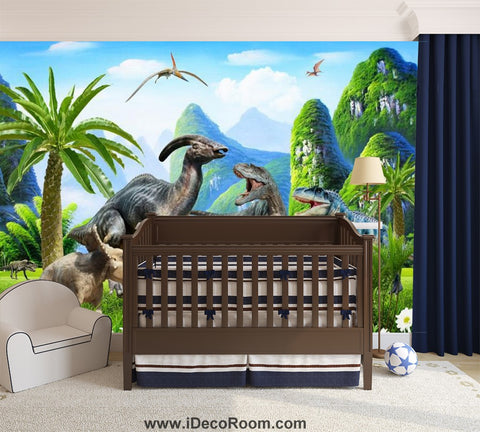 Image of Dinosaur Wallpaper Large Wall Murals for Bedroom Wall Art IDCWP-KL-000162