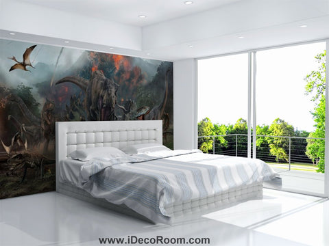 Image of Dinosaur Wallpaper Large Wall Murals for Bedroom Wall Art IDCWP-KL-000163