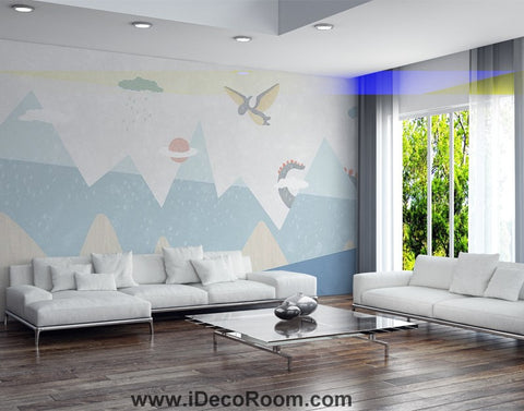 Image of Dinosaur Wallpaper Large Wall Murals for Bedroom Wall Art IDCWP-KL-000165