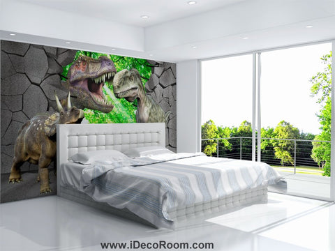 Image of Dinosaur Wallpaper Large Wall Murals for Bedroom Wall Art IDCWP-KL-000168