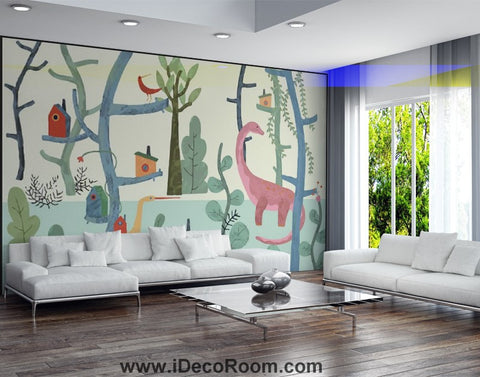 Image of Dinosaur Wallpaper Large Wall Murals for Bedroom Wall Art IDCWP-KL-000169