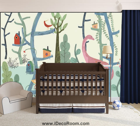 Image of Dinosaur Wallpaper Large Wall Murals for Bedroom Wall Art IDCWP-KL-000169