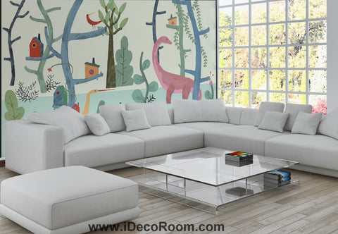 Image of Dinosaur Wallpaper Large Wall Murals for Bedroom Wall Art IDCWP-KL-000169