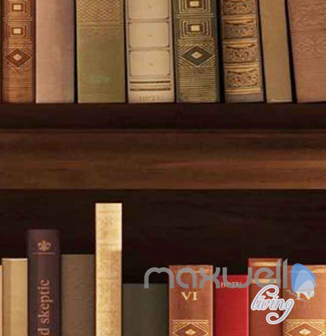 Image of 3D Huge Bookcase Books High Wall Paper Mural Art Print Decals Business Decor IDCWP-SJ-000013