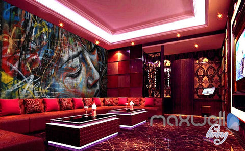 Image of 3D Graffiti Urban Wall Paper Murals Art Print Decals Decor IDCWP-TY-000006